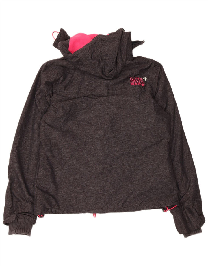 Женская ветровка с капюшоном Superdry UK 16, большая серая