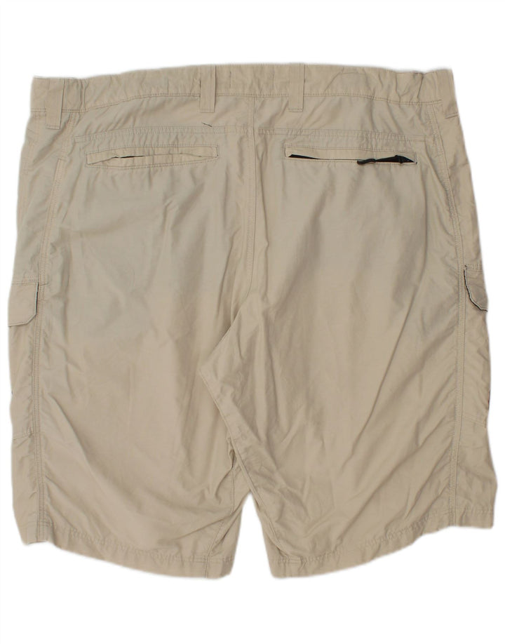 MARKS & SPENCER Mens Cargo Shorts W42 2XL Beige Cotton