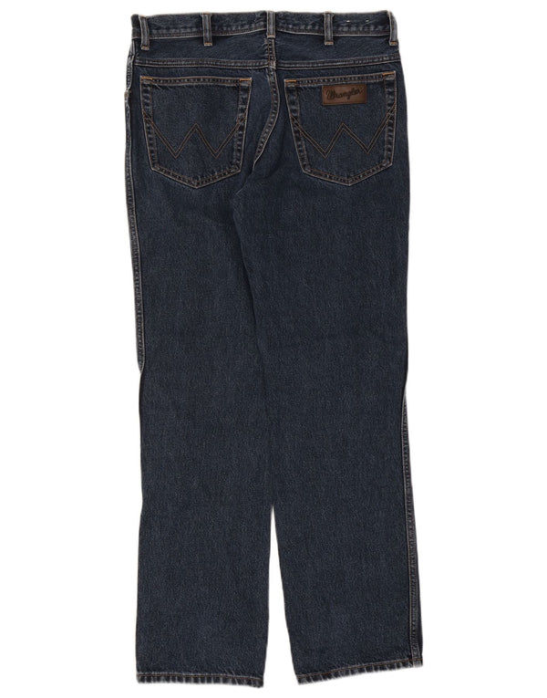 Мужские прямые джинсы Wrangler Texas W34 L32, темно-синий хлопок