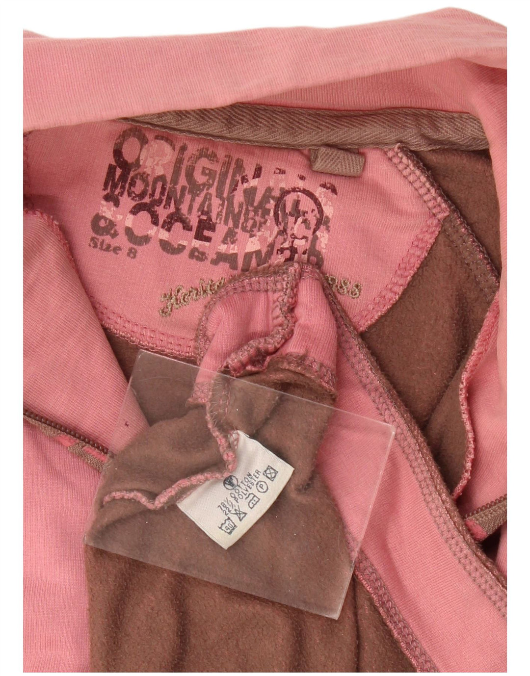 Женский свитер с воротником на молнии Fat Face, джемпер, британский размер 8, маленький розовый хлопок