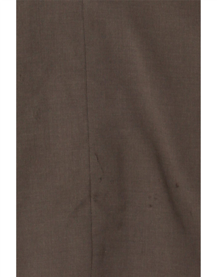 BENETTON Womens 3 Button Blazer Jacket IT 42 Medium Brown Wool Vintage Benetton and Second-Hand Benetton from Messina Hembry 