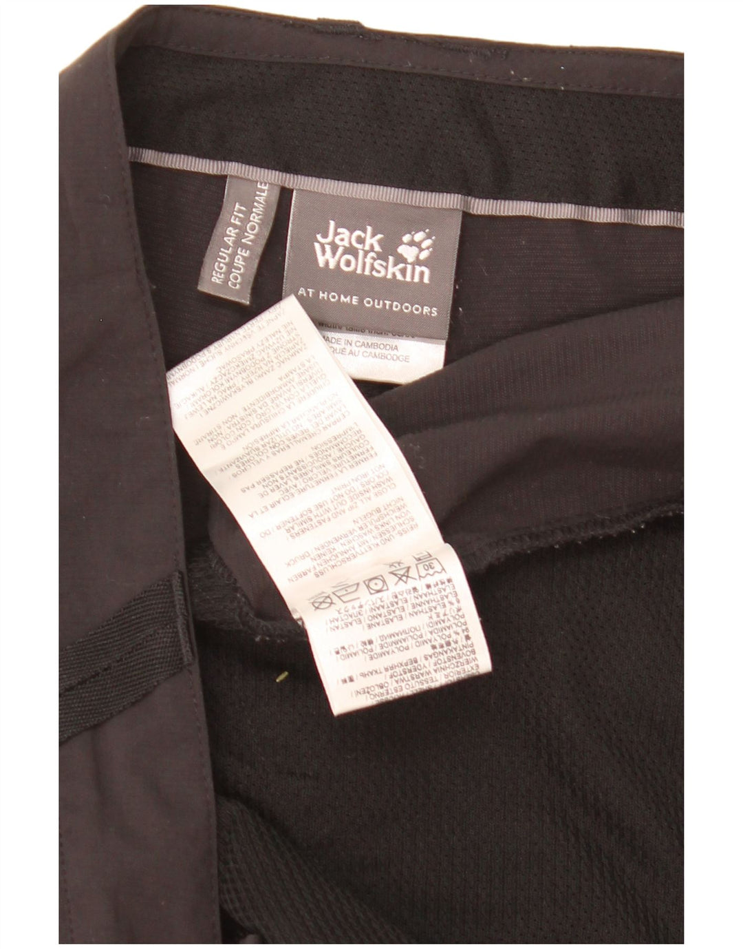 Мужские шорты карго Jack Wolfskin UK 46 XL W40 черные полиамид