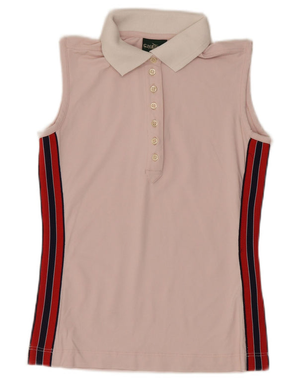 Chervo Женская рубашка-поло без рукавов IT 42 Medium Pink Colorblock Sports