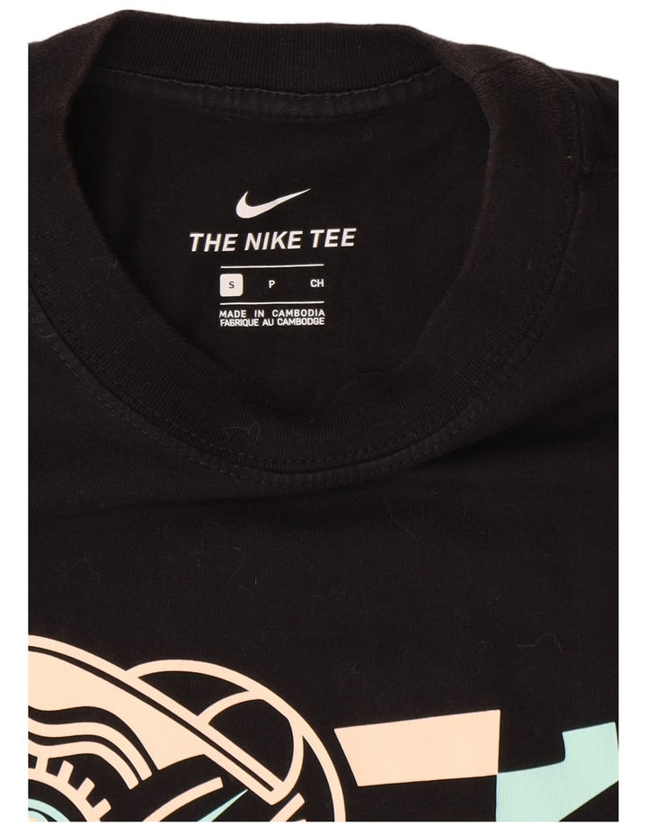Мужская футболка с рисунком Nike, маленький черный хлопок
