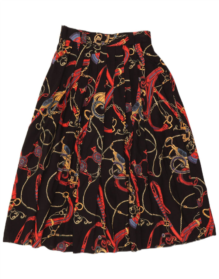 LOTZ Womens Abstract Pattern A-Line Skirt UK 14 Medium W28  Multicoloured