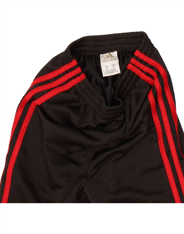 ADIDAS Boys Sport Shorts 5-6 Years Black Polyester Vintage Adidas and Second-Hand Adidas from Messina Hembry 