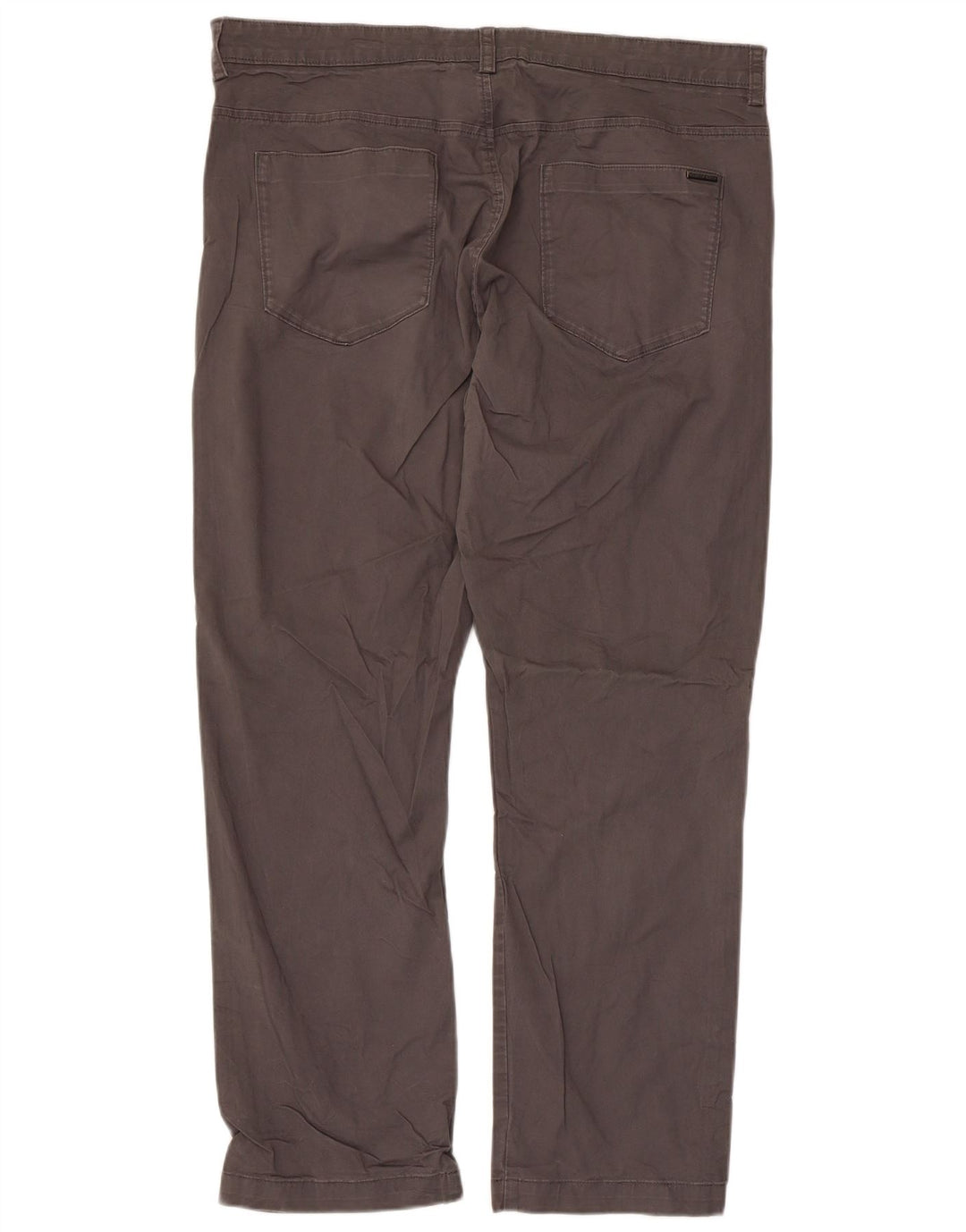 CALVIN KLEIN Мужские прямые повседневные брюки W36 L30 Серые хлопковые