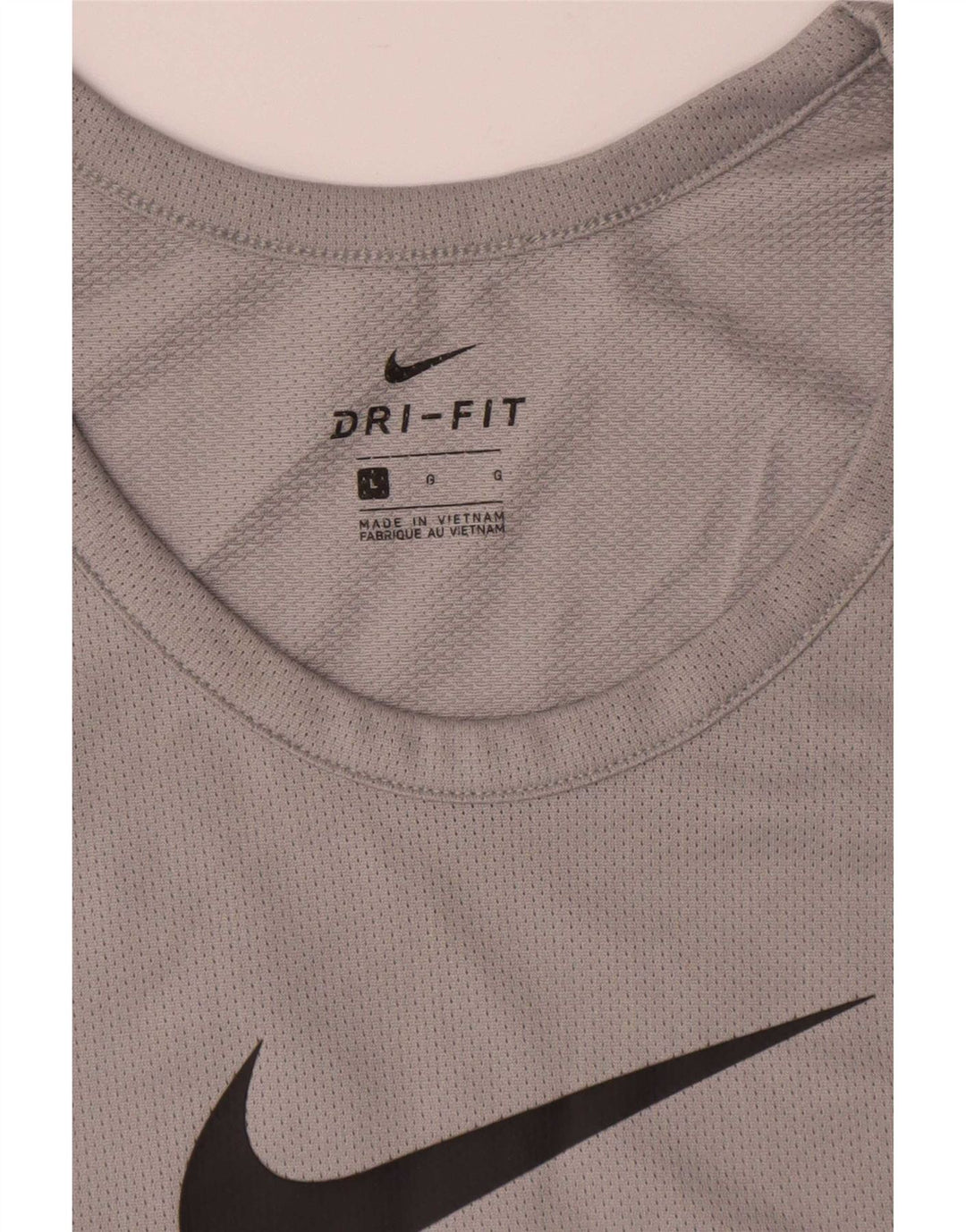 Мужской жилет с графическим принтом Nike Dri Fit, большой серый полиэстер