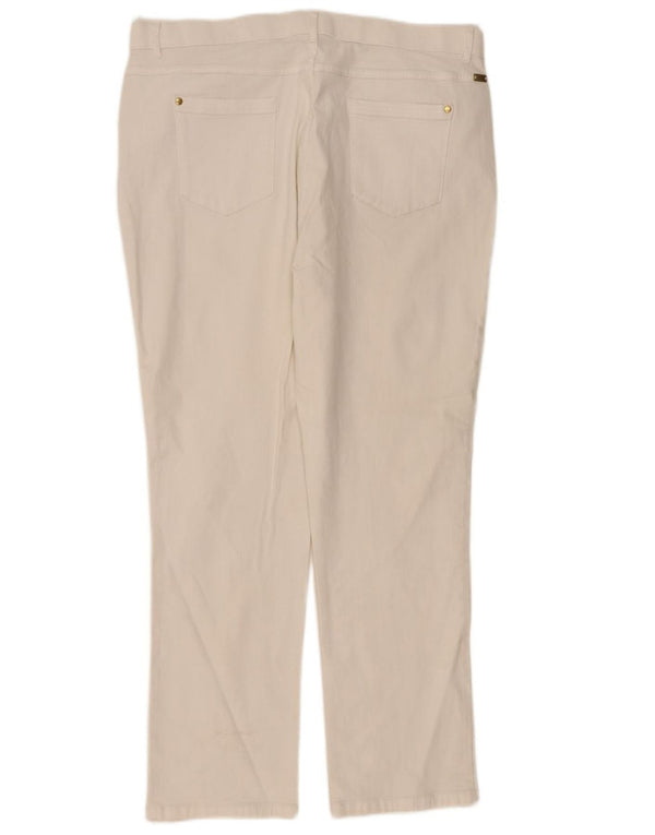 Marks & Spencer Womens Classic Fit Straight Jeans UK 18 XL W38 L30 White