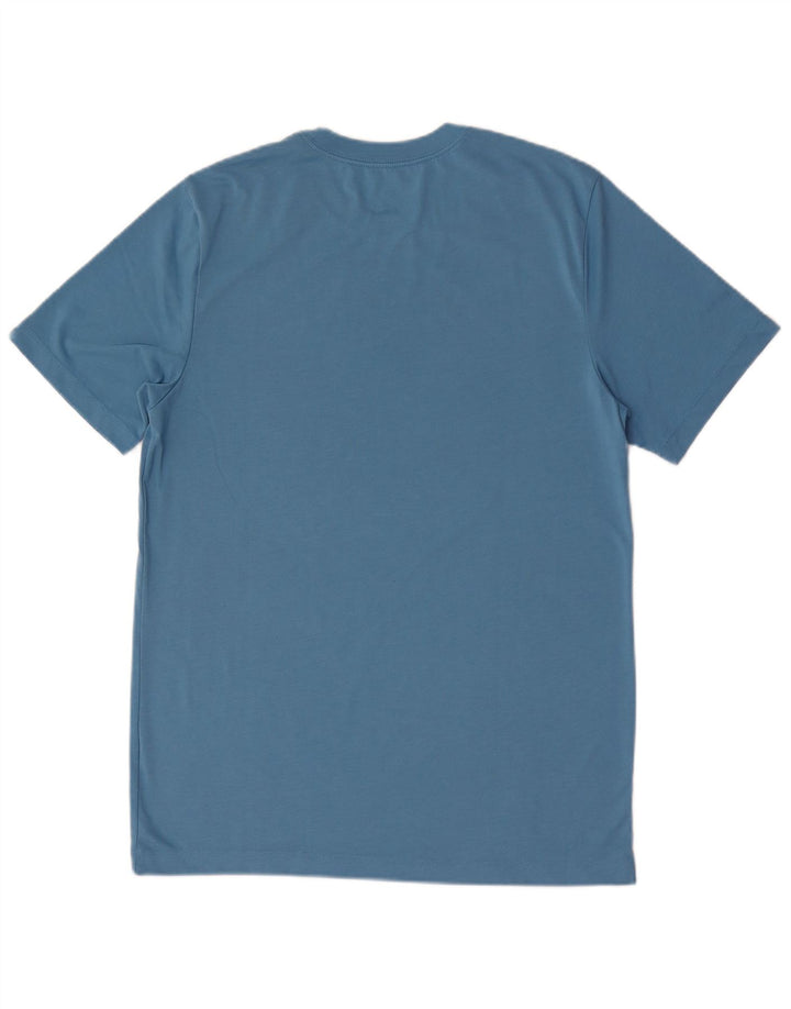 Мужская футболка с графическим рисунком Nike Dri Fit, средний синий цвет