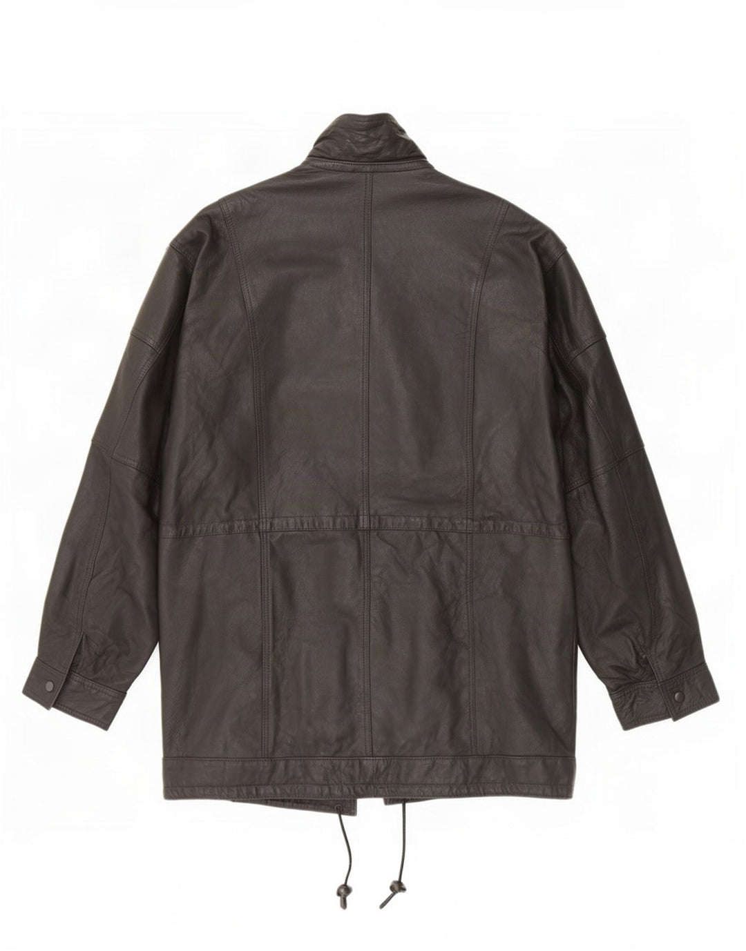 Винтажная мужская кожаная куртка Duffle UK 42 XL, черная