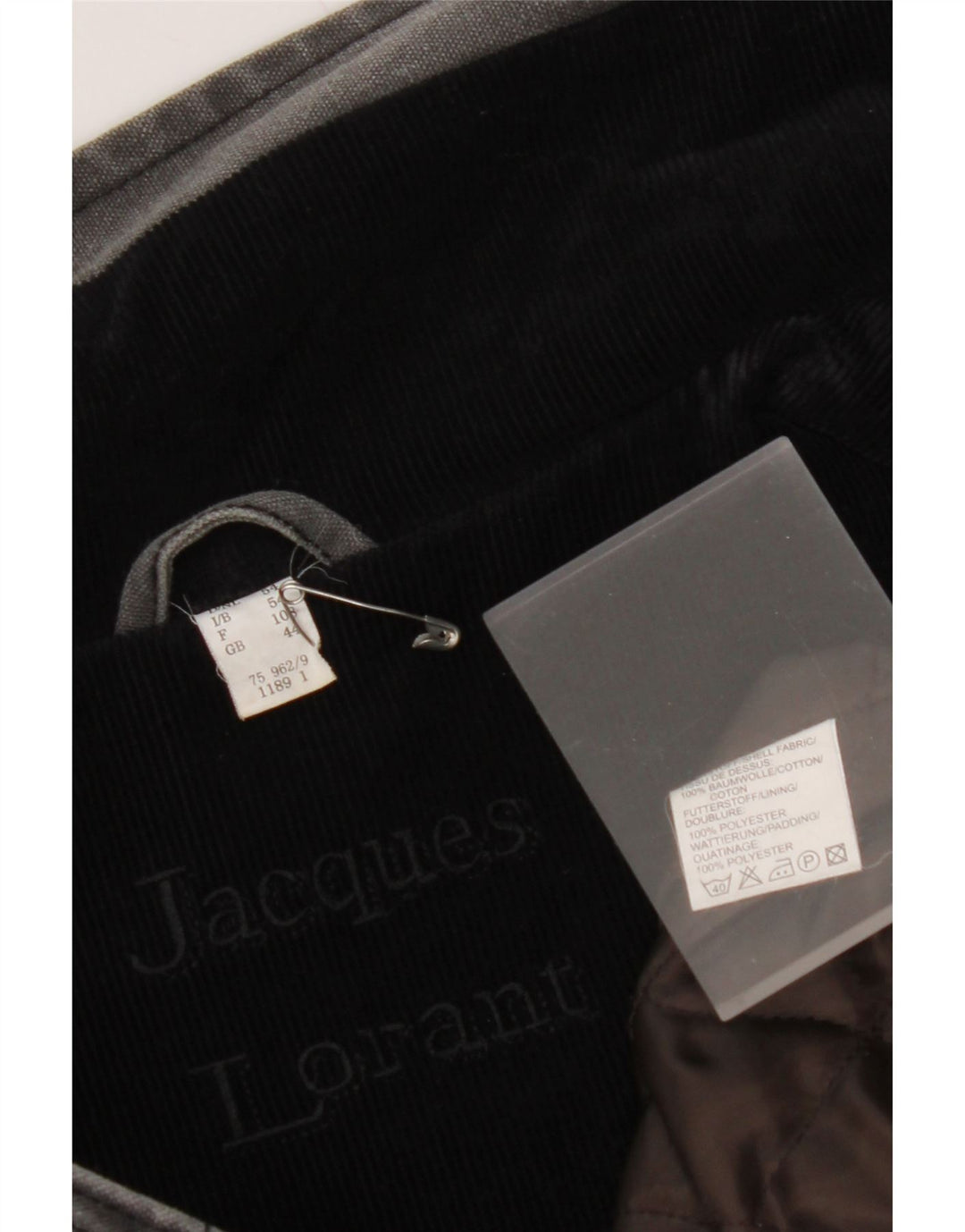 Мужская куртка-бомбер JACQUES LORANT UK 44 2XL Серый хлопок