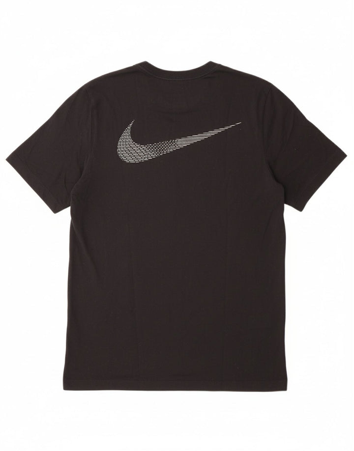 NIKE Mens Dri Fit Graphic T-Shirt Top Medium Black