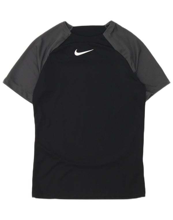 Мужская футболка Nike Dri Fit с графическим рисунком, маленький черный полиэстер с цветными блоками