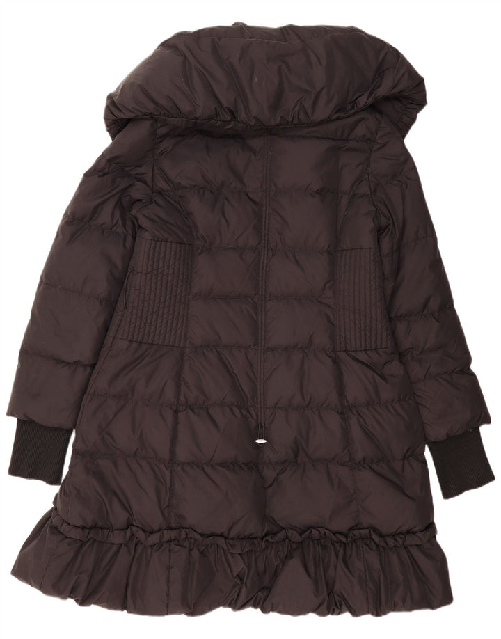 Женское стеганое пальто Karen Millen UK 14, большой черный полиамид