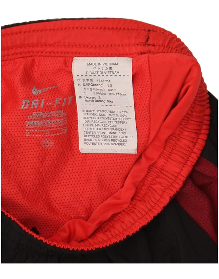 Мужские спортивные шорты Nike Dri Fit, маленькие черные полиэстер с цветными блоками