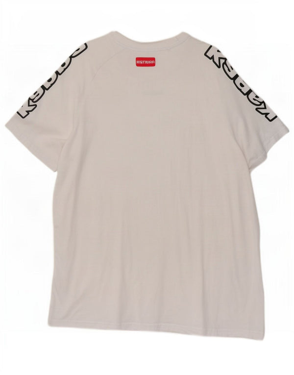Мужская футболка с рисунком Kappa Top XL, белый хлопок