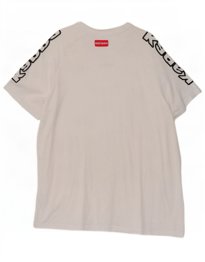 Мужская футболка с рисунком Kappa Top XL, белый хлопок