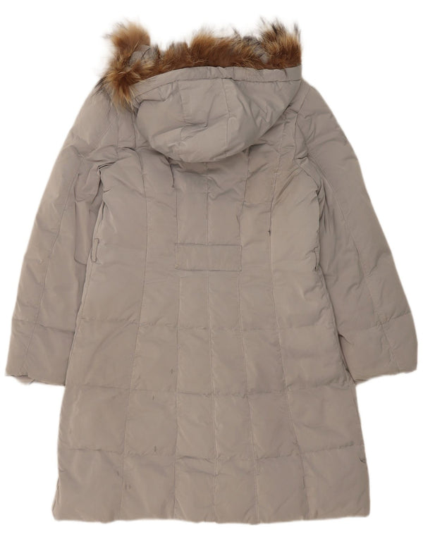 Женское стеганое пальто с капюшоном Sergio Tacchini IT 48 XL Серый Полиэстер