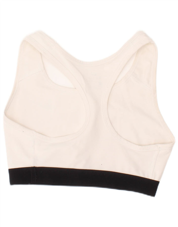 Женский спортивный бюстгальтер Nike Dri Fit, маленький белый спортивный бюстгальтер из полиэстера