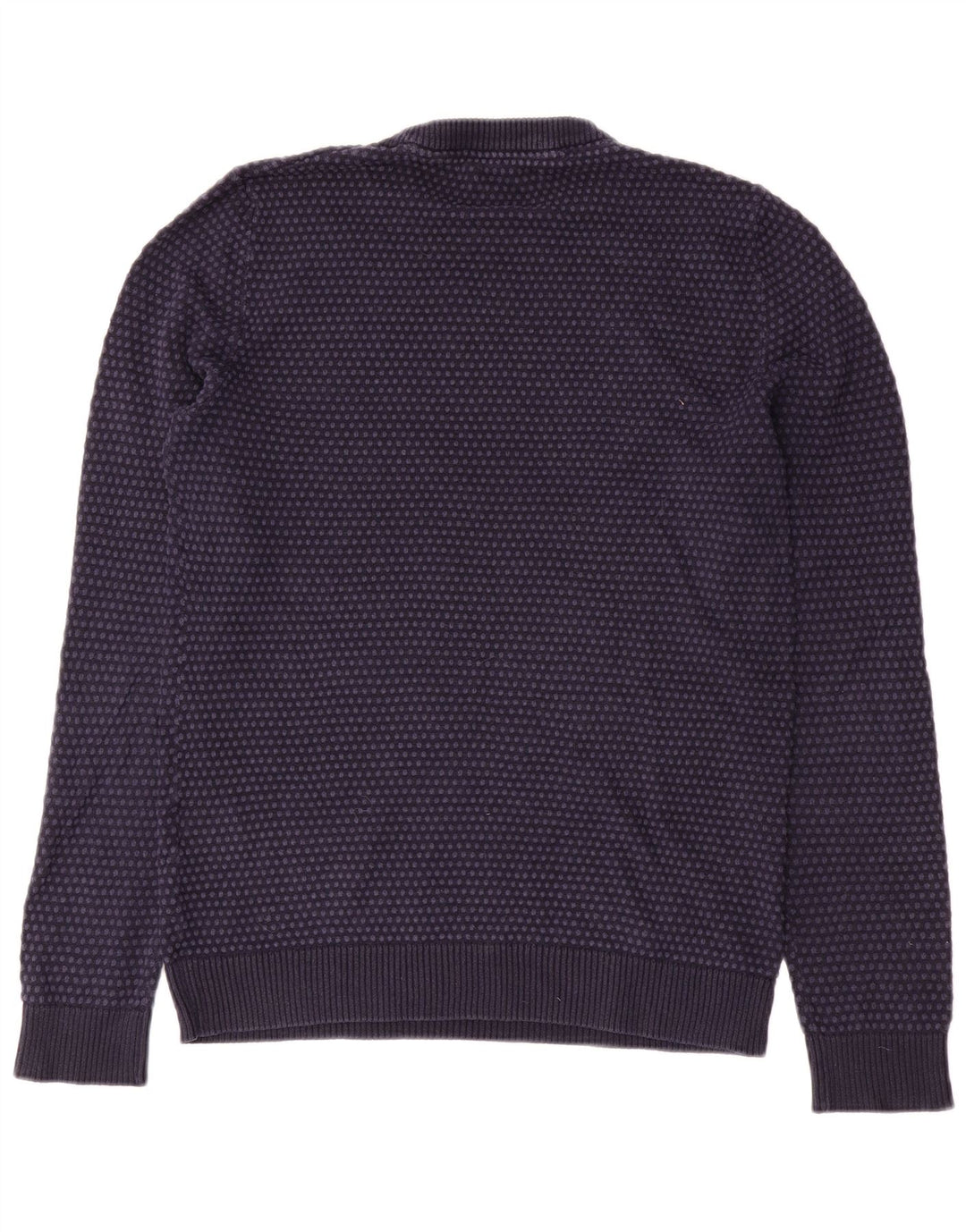 Мужской джемпер с круглым вырезом Jack & Jones, средний темно-синий хлопковый свитер