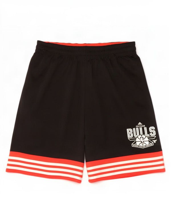 Мужские спортивные шорты Adidas Chicago Bulls с графическим рисунком, большие черные цветные блоки