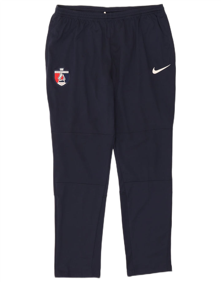 Мужские спортивные брюки Nike Dri Fit с графическим рисунком XL, темно-синий полиэстер