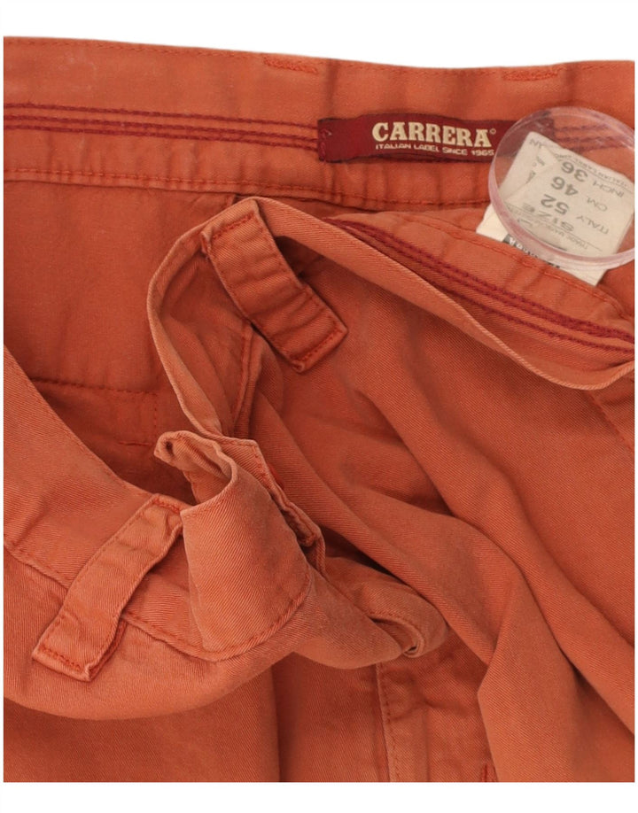 CARRERA Mens Chino Shorts W36 Large Orange Cotton