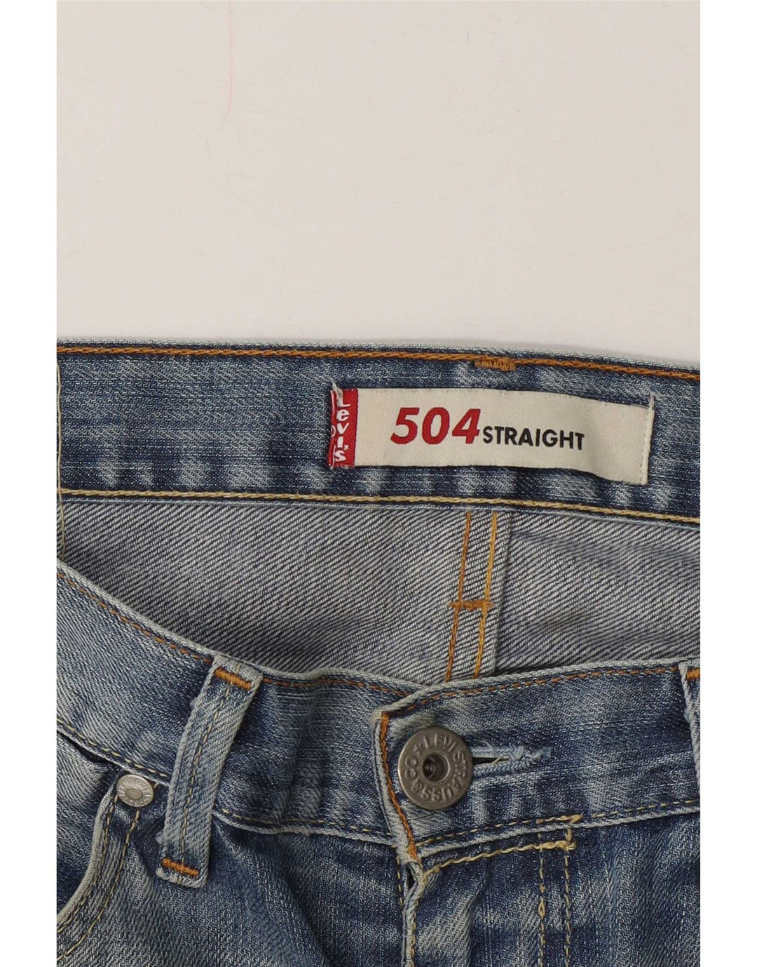 Мужские прямые джинсы Levi's 504 W36 L30 синие