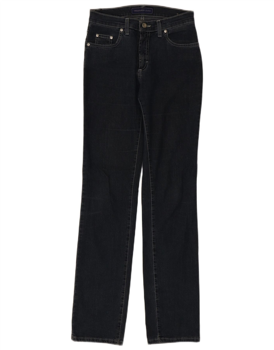 Женские прямые джинсы Trussardi W26 L33, темно-синий, хлопок