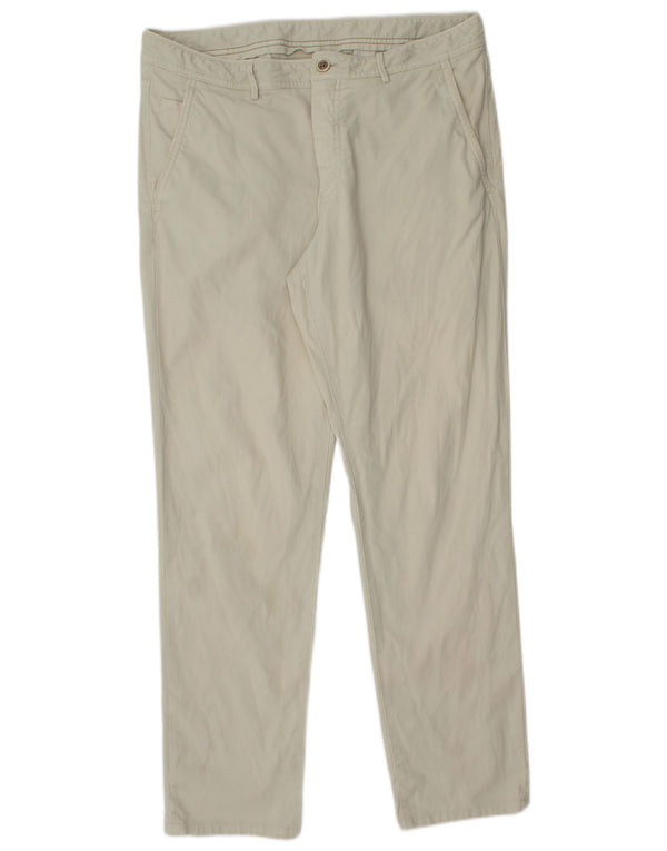 Мужские прямые брюки-чиносы Massimo Dutti EU 44, большие W34 L29, бежевый хлопок