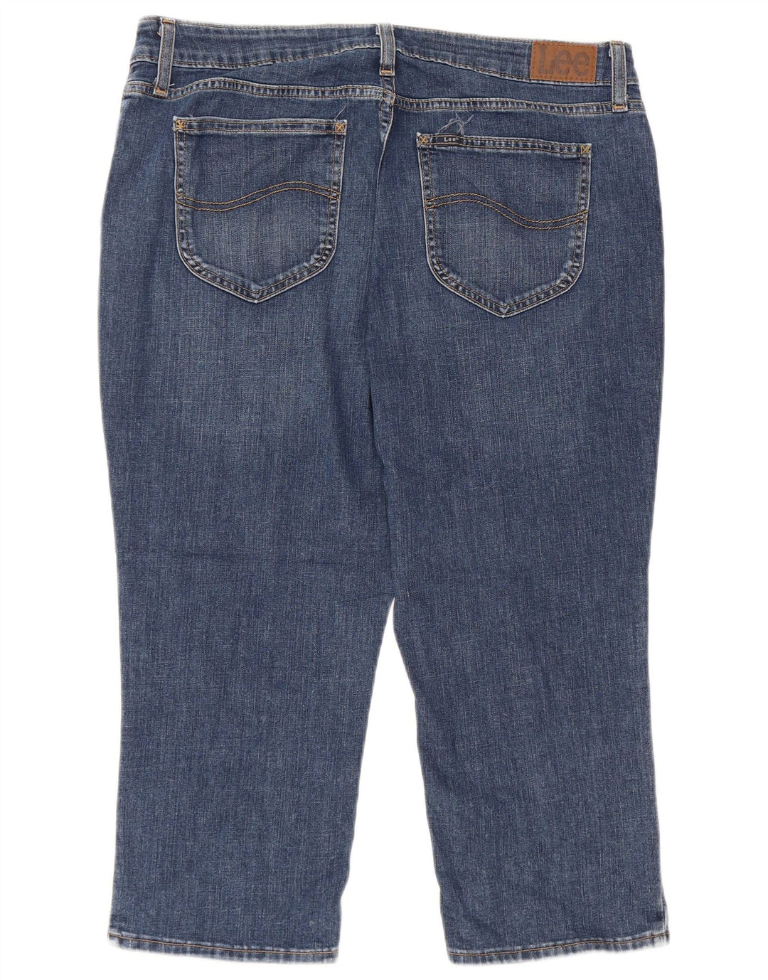 Женские джинсы-капри LEE США 16 2XL W36 L22 синие, хлопок