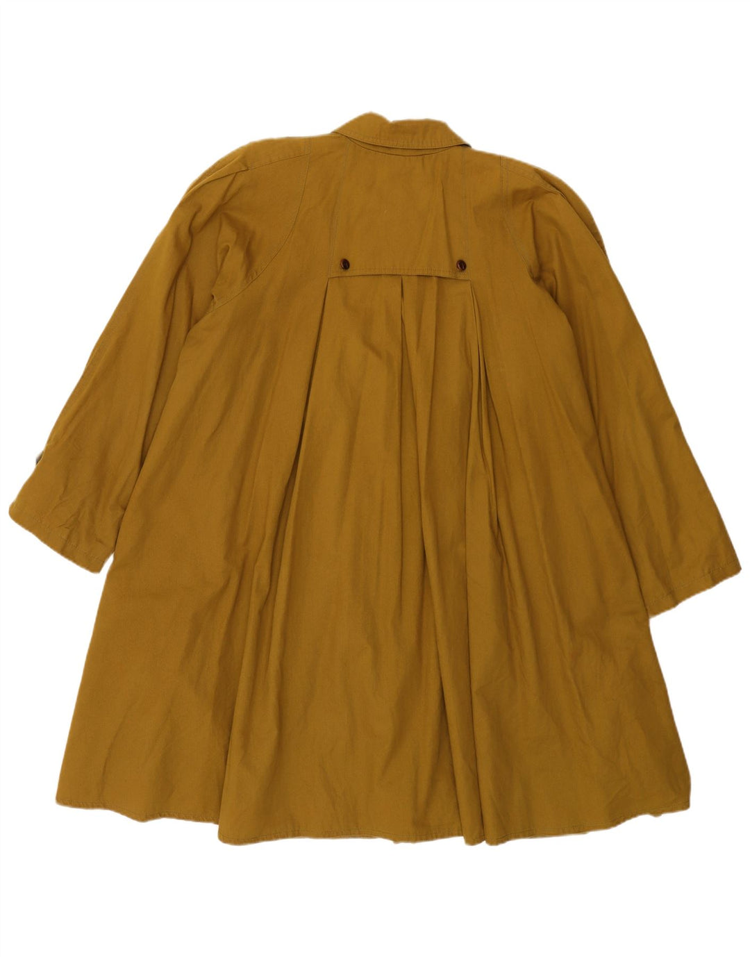 ВИНТАЖНОЕ Женское пальто оверсайз UK 10, маленькое, хаки, ацетат