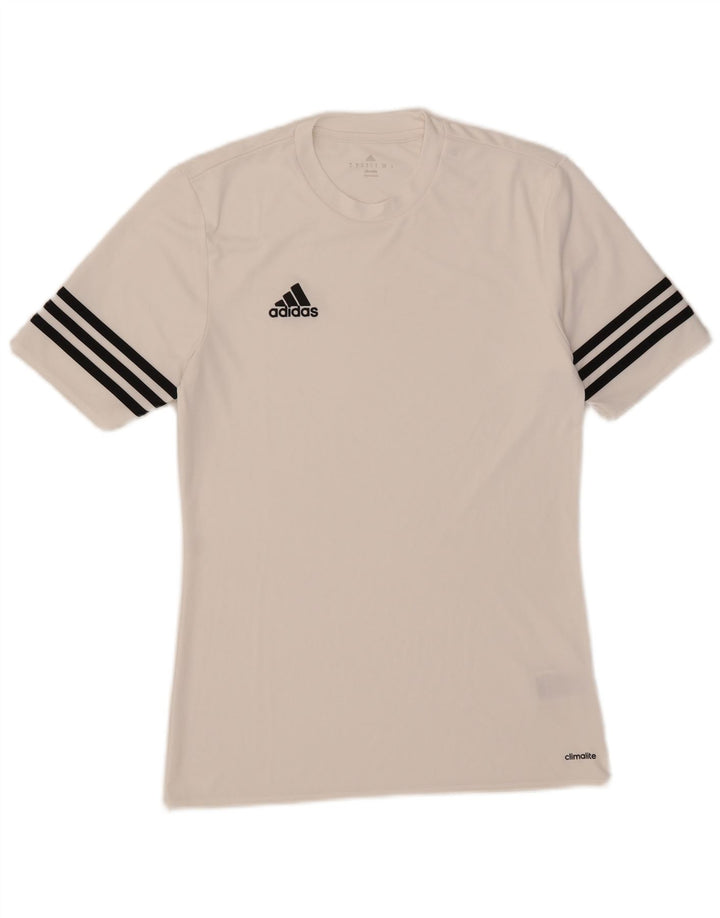 Мужская футболка Adidas Climalite, маленький белый полиэстер