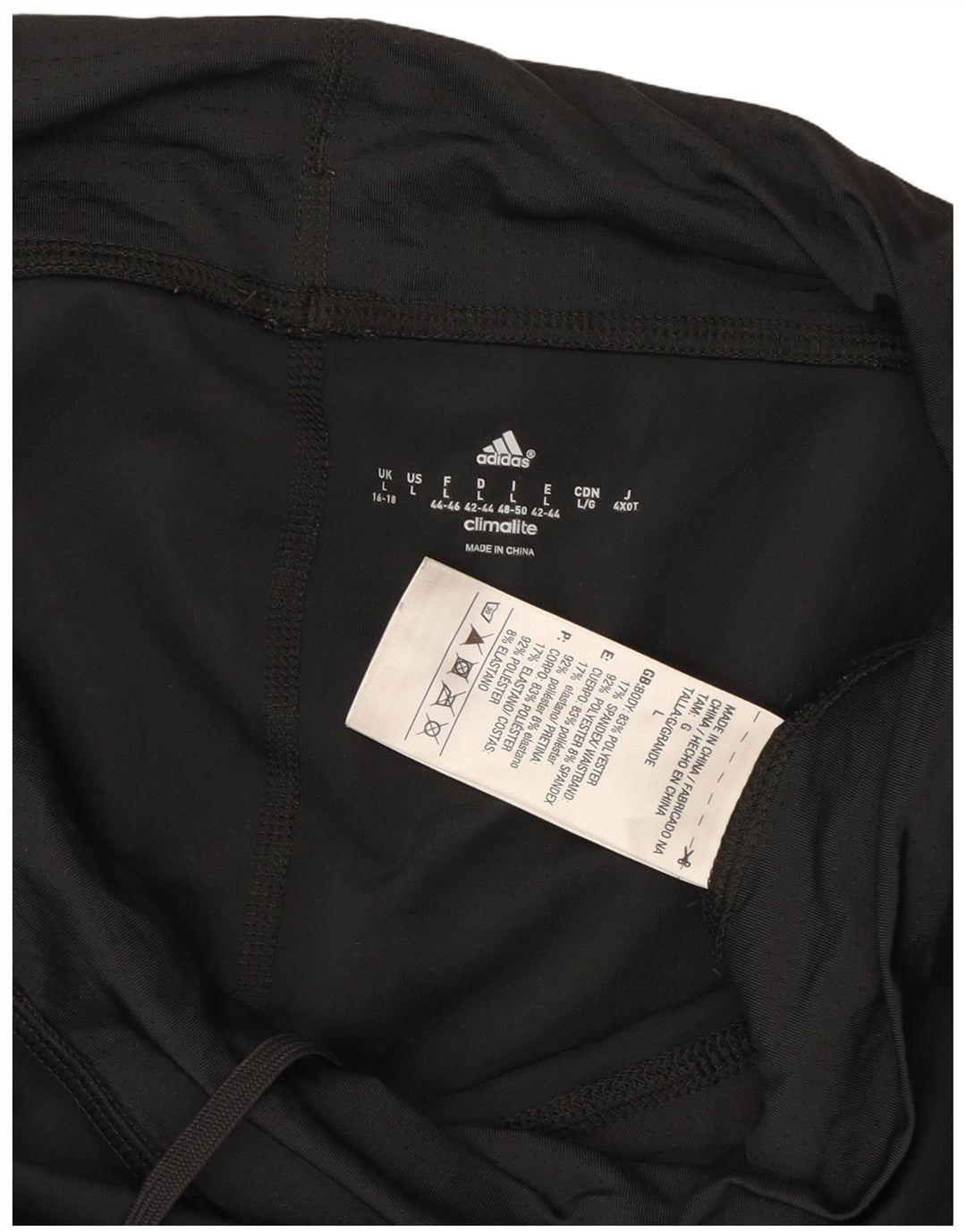Женские леггинсы-капри Adidas Climalite UK 16/18, большой серый полиэстер