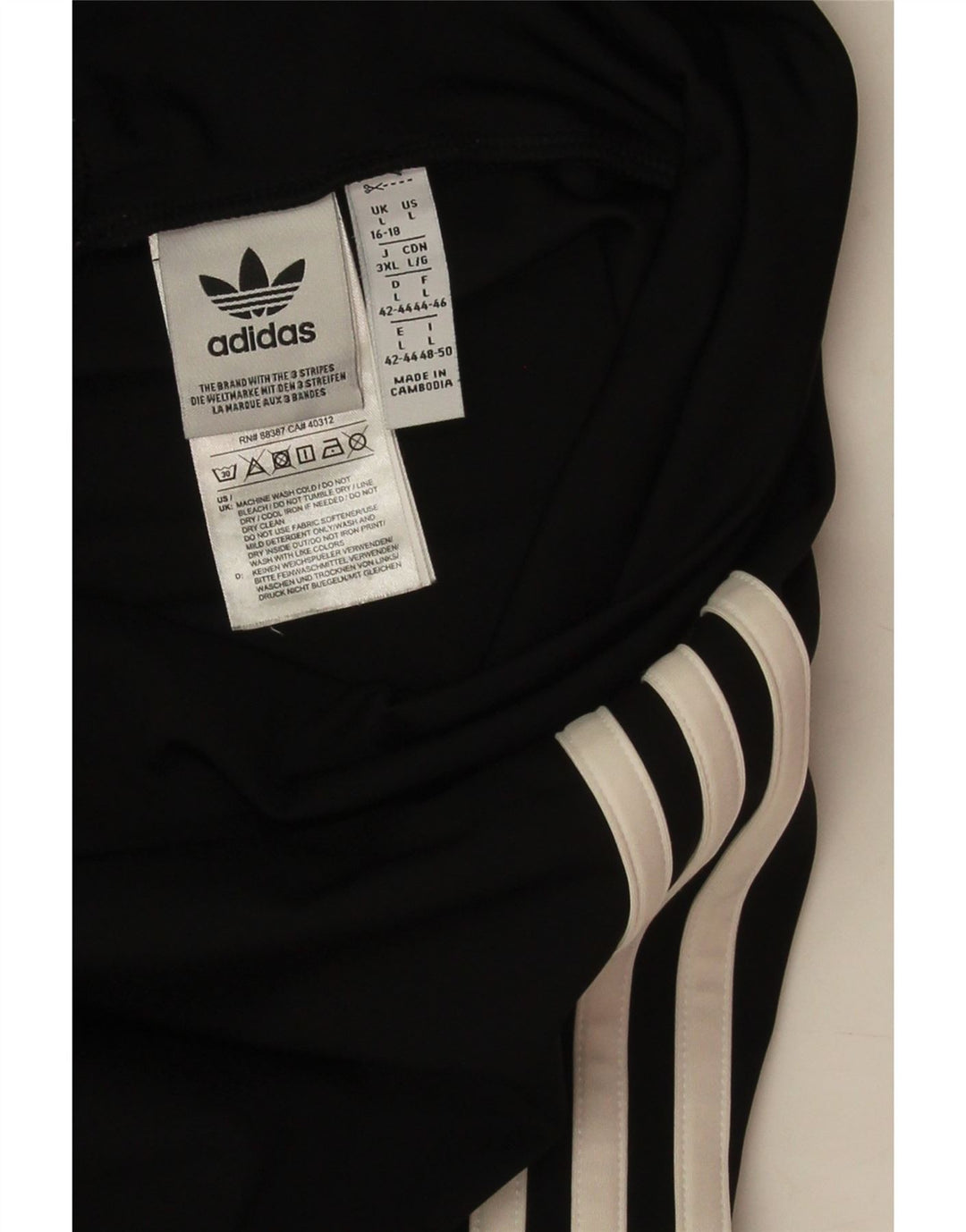 Женские леггинсы Adidas UK 16/18, большой черный полиэстер