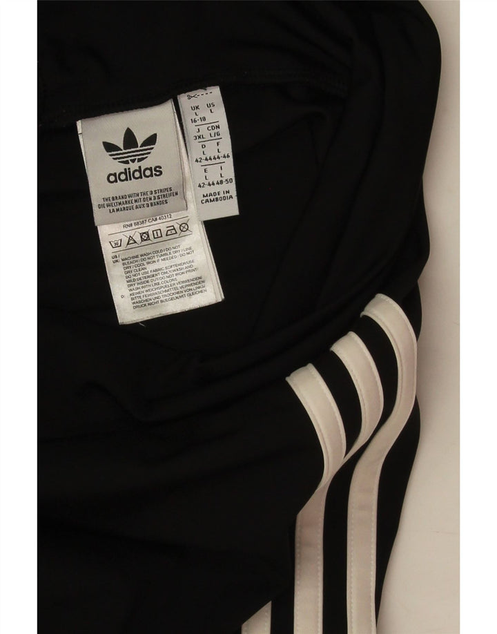 Женские леггинсы Adidas UK 16/18, большой черный полиэстер