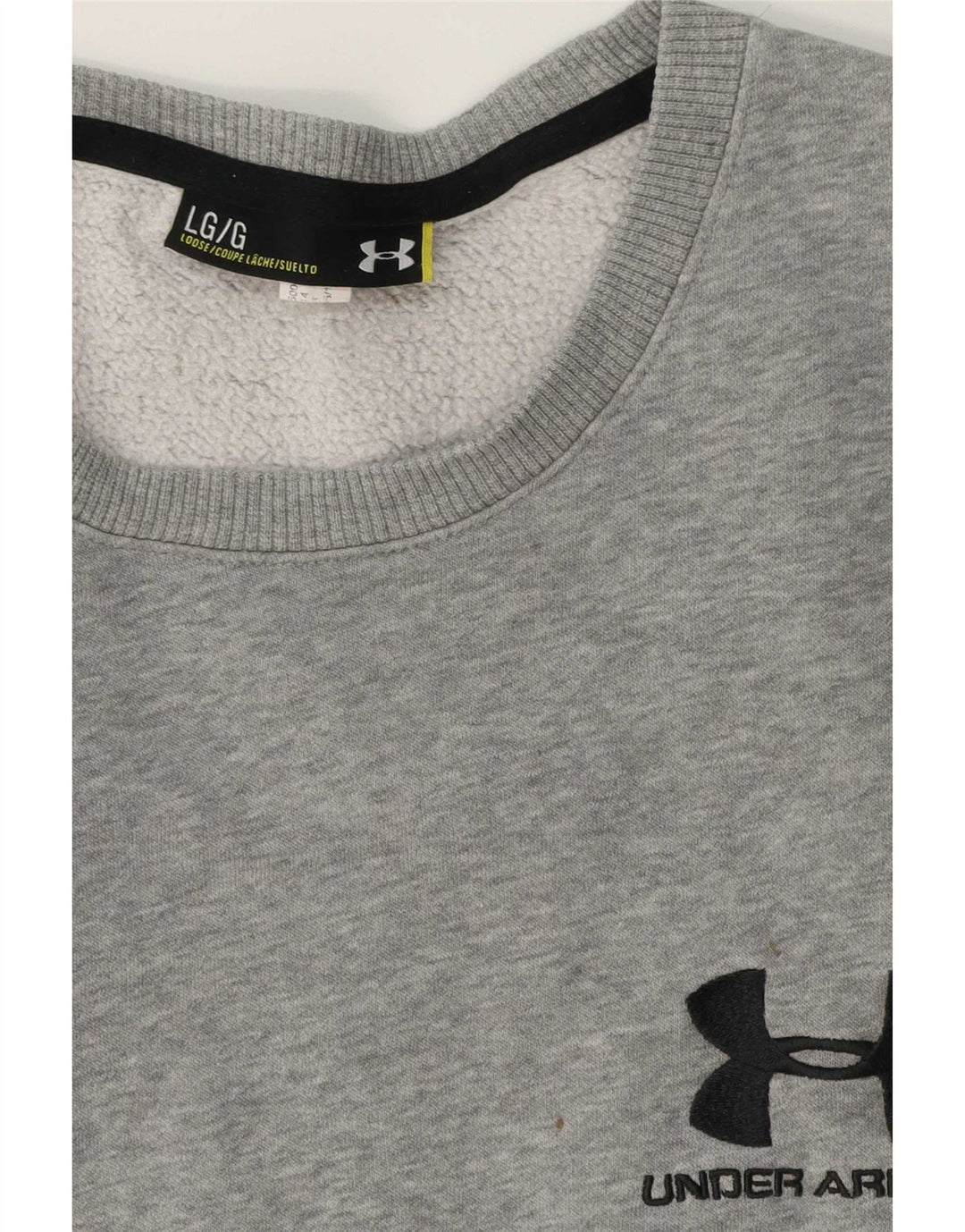 Мужской джемпер с рисунком с рисунком Under Armour, большой серый в крапинку