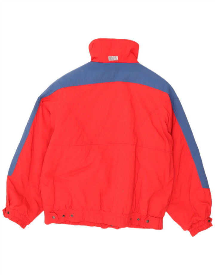 Мужская лыжная куртка Schoffel Gore-Tex XL красная с цветными блоками из полиамида