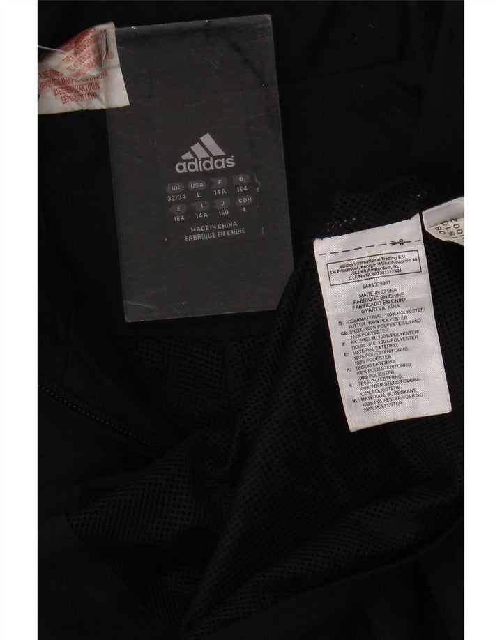 Спортивный костюм Adidas Predator для мальчиков, верхняя куртка 13-14 лет, черный полиэстер