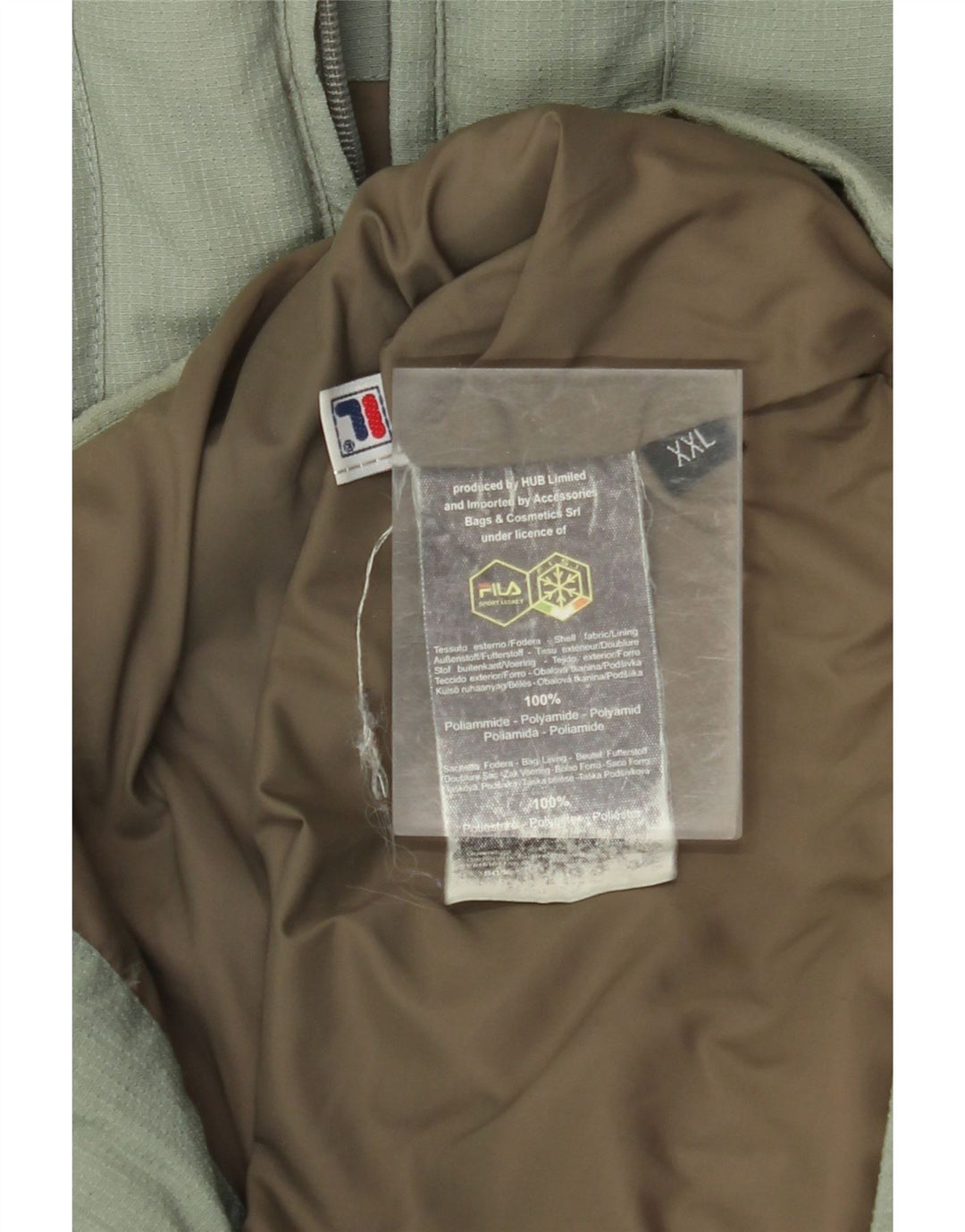 Мужская утепленная куртка Fila с капюшоном UK 44 2XL Зеленый Полиамид