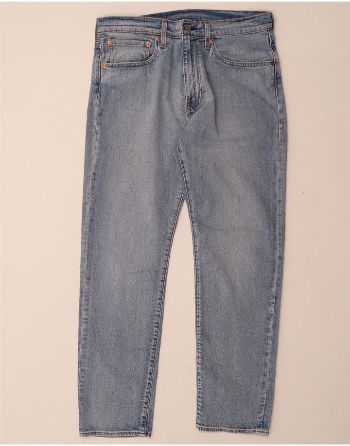 Мужские прямые джинсы LEVI'S 501 W34 L32 синие, хлопок