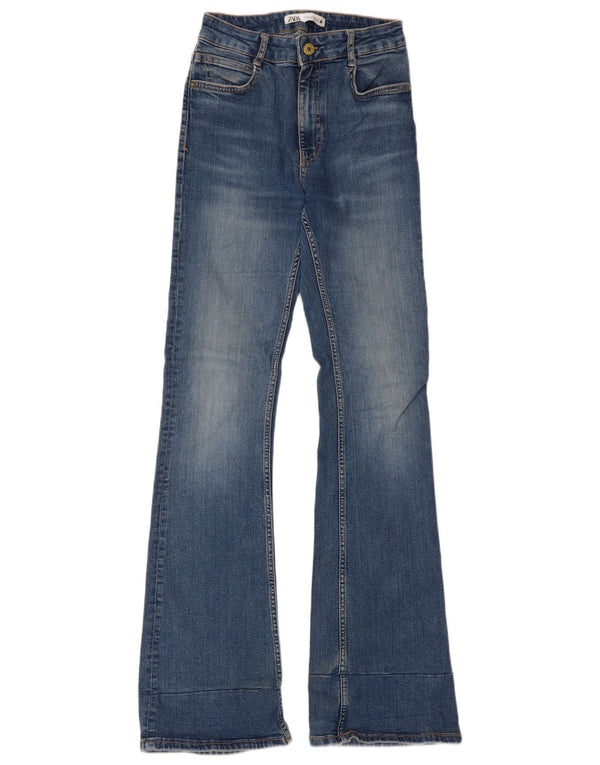 Женские расклешенные джинсы Zara EU 38 Small W28 L33 Синие