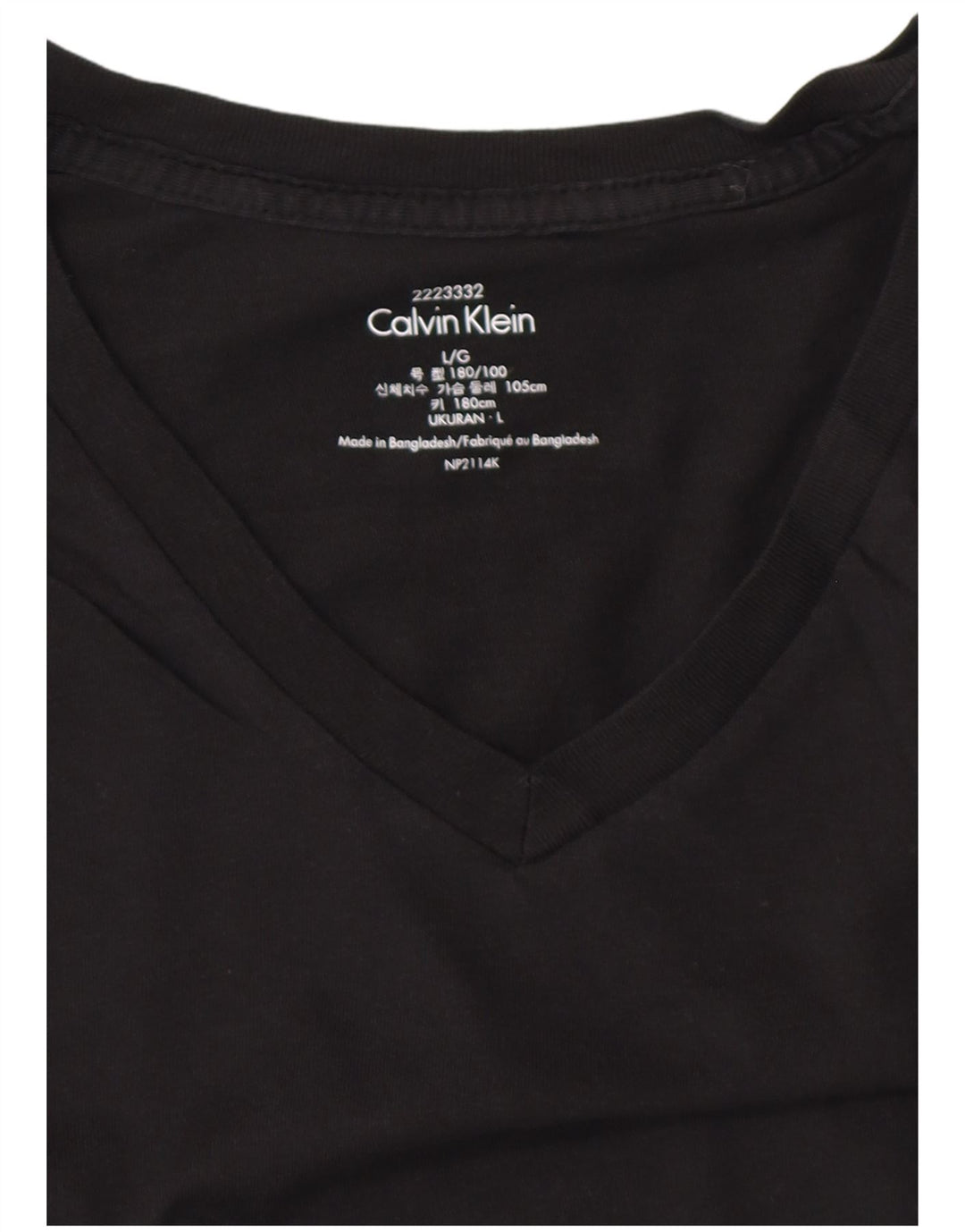 Мужская футболка CALVIN KLEIN, большая, черная