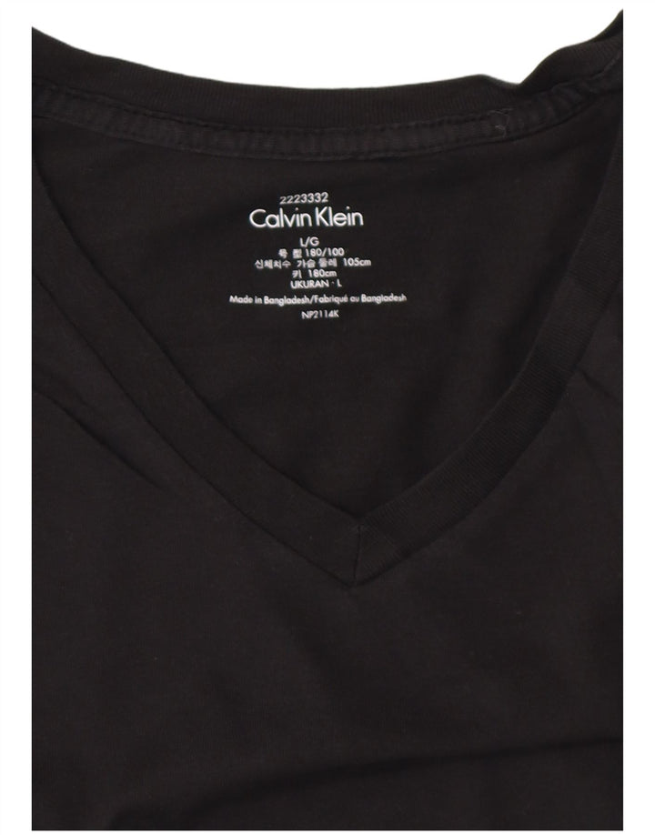 Мужская футболка CALVIN KLEIN, большая, черная
