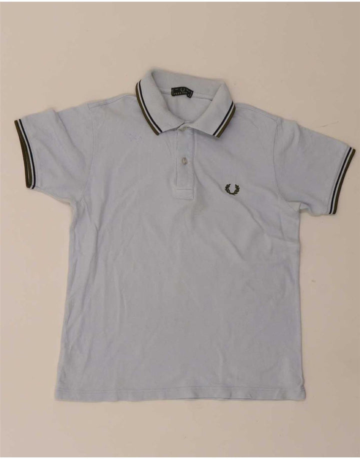 Рубашка-поло Fred Perry для мальчиков 13-14 лет, синяя, хлопковая