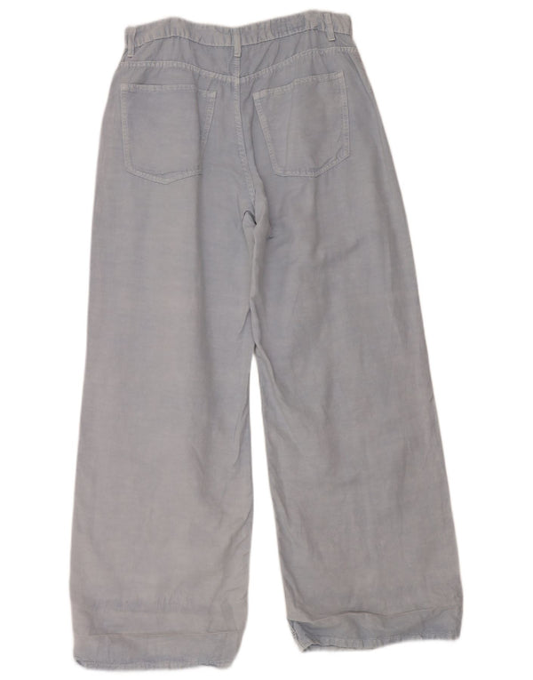 Женские повседневные широкие брюки Zara EU 40 Medium W30 L32, синий лен