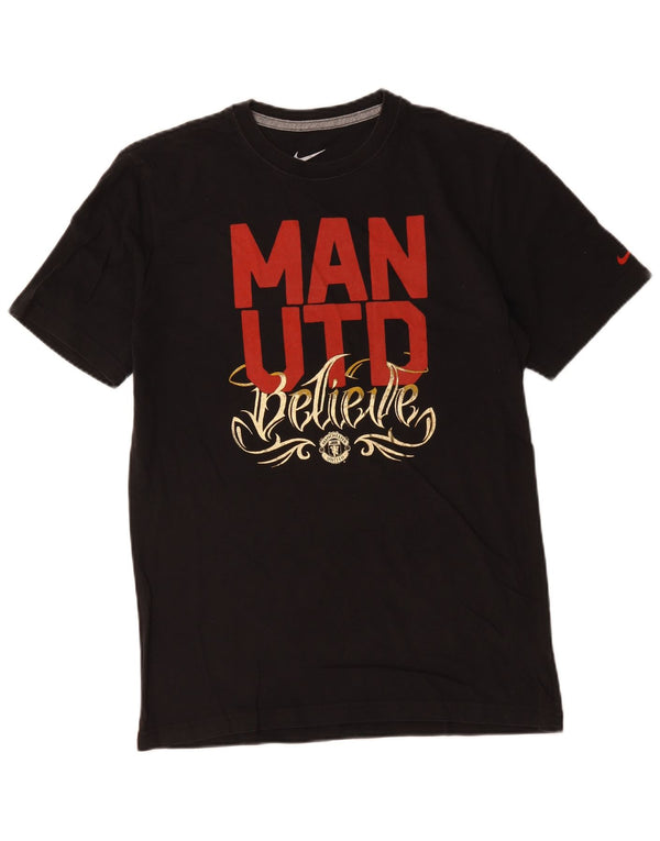 Мужская футболка Nike Manchester United Standard Fit с графикой, средний черный