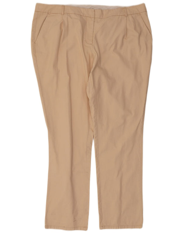 Женские узкие брюки чинос Boden UK 22 3XL W44 L32 Бежевый хлопок