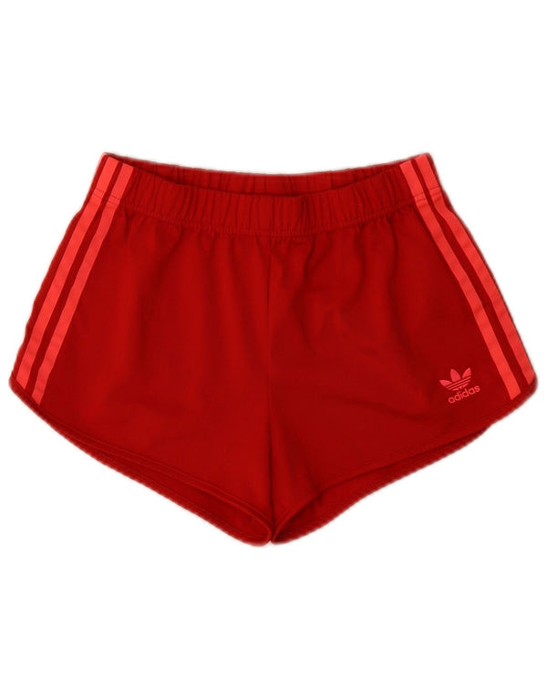 Женские спортивные шорты Adidas UK 4 XS бордовый полиэстер